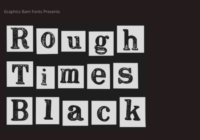 Rough Times Black Font - Featured Image