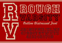 Rough Varsity Font - Featured Image