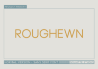 Roughewn Font - Featured Image