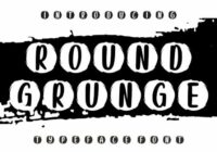 Round Grunge Font - Featured Image