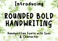 Rounded Bold Handwriting Font - Featured Image