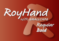 RoyHand Regular and Bold  Font - Featured Image