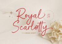 Royal Scarletty Font - Featured Image