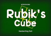 Rubik's Cube Font - Featured Image
