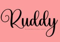 Ruddy Font - Featured Image