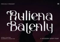 Ruliena Batenly Font - Featured Image