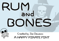 Rum and Bones Font - Featured Image