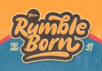 Rumble Born Font - Featured Image