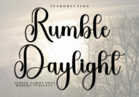 Rumble Daylight Font - Featured Image