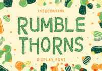 Rumble Thorns Font - Featured Image