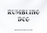 Rumbling Dog Font - Featured Image