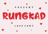 Rungkad Font - Featured Image