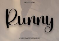 Runny Font - Featured Image