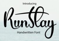Runstay Font - Featured Image