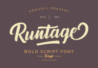 Runtage Font - Featured Image