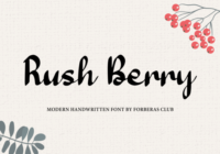 Rush Berry Font - Featured Image