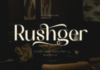 Rushger Font - Featured Image