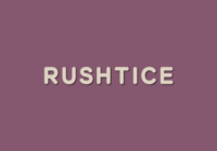 Rushtice Font - Featured Image
