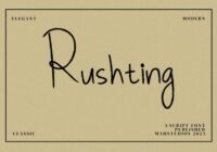 Rushting Font - Featured Image