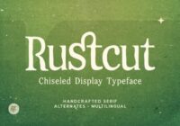 Rustcut Font - Featured Image