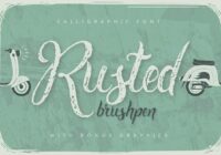 Rusted Brushpen Font - Featured Image