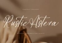 Rustic Astera Font - Featured Image