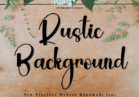 Rustic Background Font - Featured Image