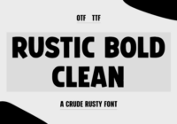 Rustic Bold Clean Font - Featured Image