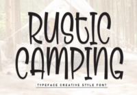 Rustic Camping Font - Featured Image