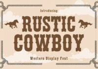 Rustic Cowboy Font - Featured Image