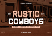 Rustic Cowboys Font - Featured Image