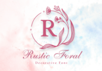 Rustic Floral Font - Featured Image