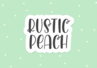 Rustic Peach Font - Featured Image