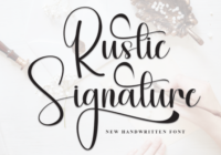 Rustic Signature Font - Featured Image