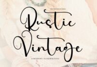 Rustic Vintage Font - Featured Image