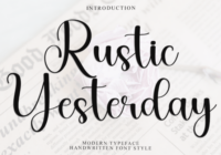 Rustic Yesterday Font - Featured Image