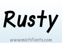 Rusty Font - Featured Image