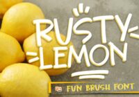 Rusty Lemon Font - Featured Image