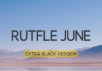 Rutfle June Extra Black Font - Featured Image