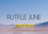 Rutfle June Regular Font - Featured Image