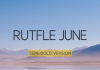 Rutfle June Semi-Bold Font - Featured Image