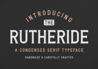 Rutheride Font - Featured Image