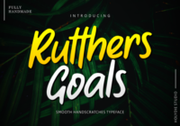 Rutthers Goals Font - Featured Image