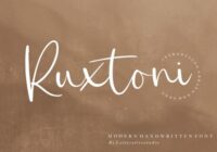 Ruxtoni Font - Featured Image