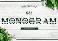 SM Monogram Font - Featured Image