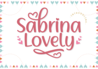 Sabrina Lovely Font - Featured Image