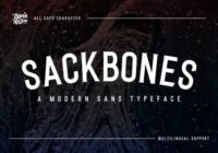 Sackbones Font - Featured Image