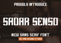 Sadar Senso Font - Featured Image