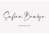 Safina Bralyn Font - Featured Image