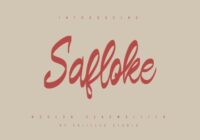 Safloke Font - Featured Image